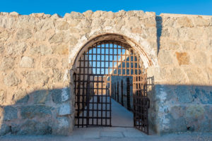 Entrance to Yuma territorial prison, Arizona state historic park
