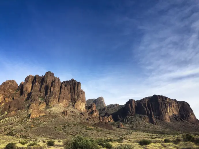 Front of Superstition Mountain